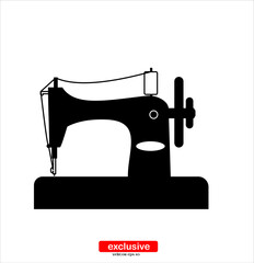 sewing machine icon.Flat design style vector illustration for graphic and web design.