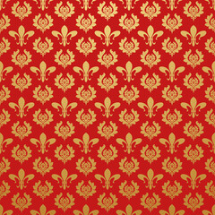 Red Royal Background Wallpaper Texture Pattern Vector Art