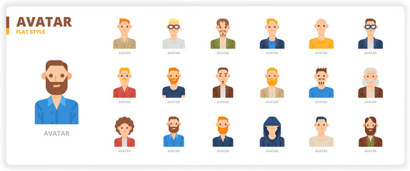 Avatar icon set