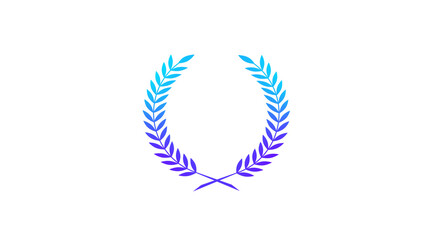 New purple and cyan wheat icon on white background,New wheat icons