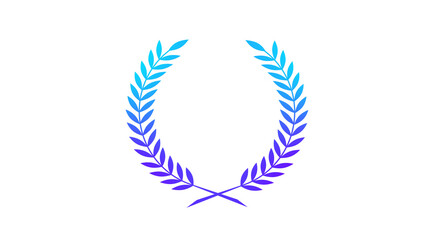 New purple and cyan wheat icon on white background,New wheat icons