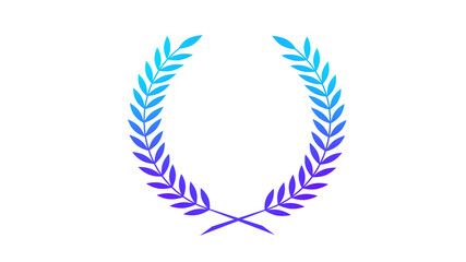 New purple and cyan wheat icon on white background,New wheat icons