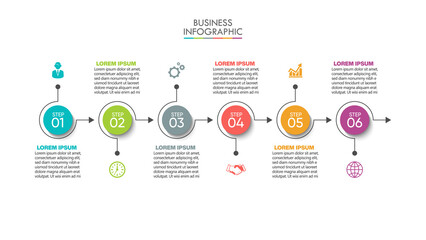 Business data visualization. timeline infographic icons designed for abstract background template milestone element modern diagram process technology digital marketing data presentation chart Vector
