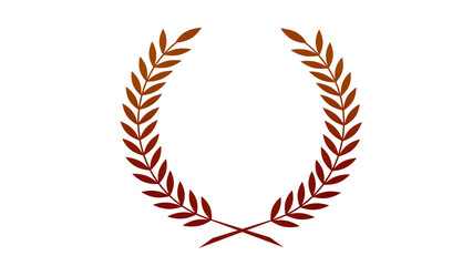 Amazing red & brown dark wheat icon on white background