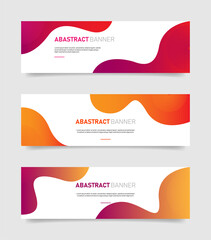 Fototapeta premium Abstract colorful banners template. Vector Eps10.