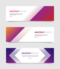 Fototapeta premium Abstract colorful banners template. Vector Eps10.