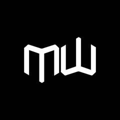 Initial Letter MW profesional logo design vector eps10