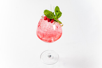 cocktail on the white background