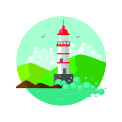 lighthouse on the hill