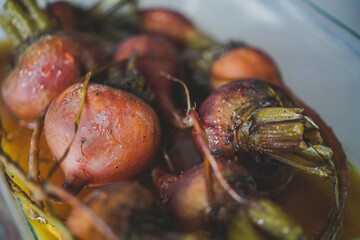 close up of roasted beets