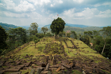 Megalithic sites Gunung Padang, Cianjur, West Java, Indonesia