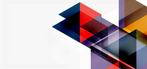 Geometric abstract background, mosaic triangle and hexagon shapes. Trendy abstract layout template for business or technology presentation, internet poster or web brochure cover, wallpaper