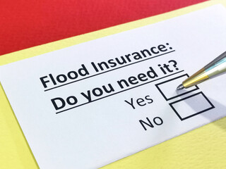 Obraz premium Questionnaire about insurance