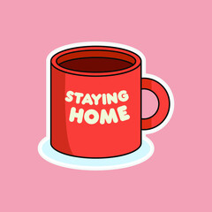 Stay home lazy icon