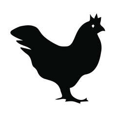 silhouette of a chicken