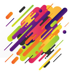 Set of modern abstract graphic elements. Flowing fluid shape banners. Vector illustration.