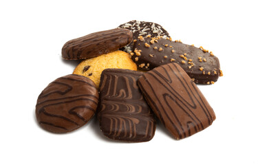 chocolate chip cookie isolated