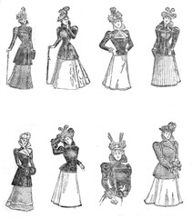 set of old dresses for women