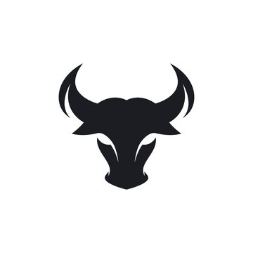 recommend clip art: Bull head logo vector icon