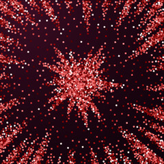 Red gold glitter luxury sparkling confetti. Scatte