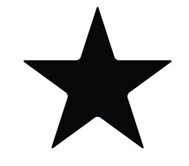 silver star isolated on white background