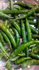 green chili peppers