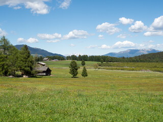 alpe di villandro in alto adige, italy, trekking in mountain