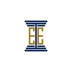 ee logo design vector icon