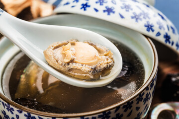 Chinese Cuisine-Abalone and Morel Soup