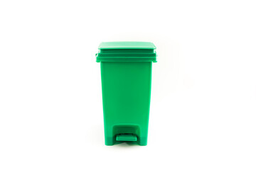 Plastic sorting bin and white background