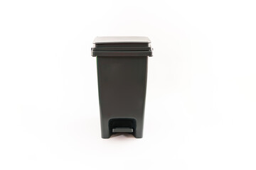 Plastic sorting bin and white background