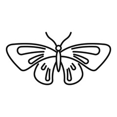 Beautiful butterfly icon. Outline beautiful butterfly vector icon for web design isolated on white background