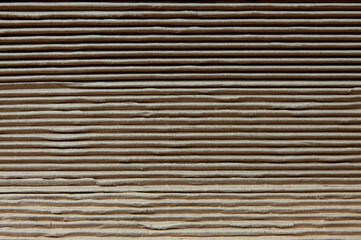 Corrugated Paper Texture Background. Closeup shot and selective focus