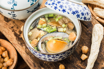 Chinese Cuisine-Abalone and Morel Soup