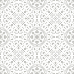 Mandala seamless geometric pattern