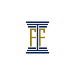 ff logo design vector icon