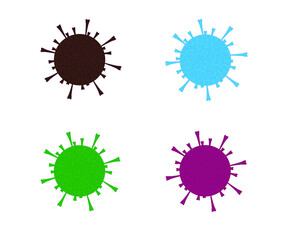 Covid-19 corona-virus shape vector design