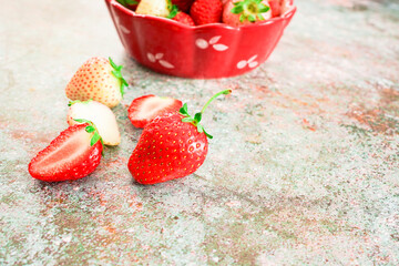 Fresh juicy strawberries