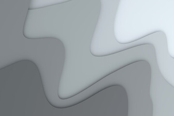 Abstract background of curve. 3D rendering.