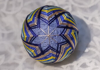 Japanese balloon happiness is a decorative ball of yarn