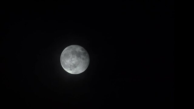Cloudy sky moon black night