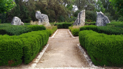 Rock garden in the park