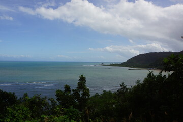 Fototapeta premium Dimadimalangat Rock Formation with Cemento Beach and FIsh Port Pier in Baler Aurora PH