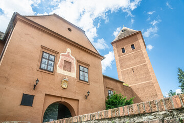 Jurisics Castle, named after Croatian nobleman Nikola Jurišić (Hungarian: Miklós Jurisics) is located in Kőszeg, Hungary.