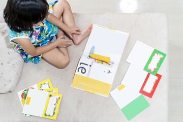 Preschool Home Schooling Reading - obrazy, fototapety, plakaty