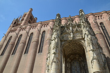 France, Tarn, Albi, la cathédrale Sainte Cécile, ce magnifique vaisseau de briques est classé au...