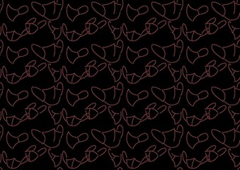 Pattern and seamless of masks drawing  