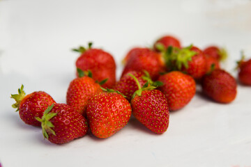 strawberries on a plate