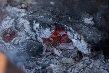 embers, burning wood, wood texture