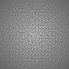 Seamless vector texture. Abstract maze pattern, black and white background, blank template for your ideas